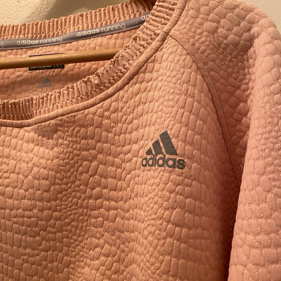 Adidas AKTivAgainst Cancer Climalite Pullover in Vapour Pink - Picture 3 of 5